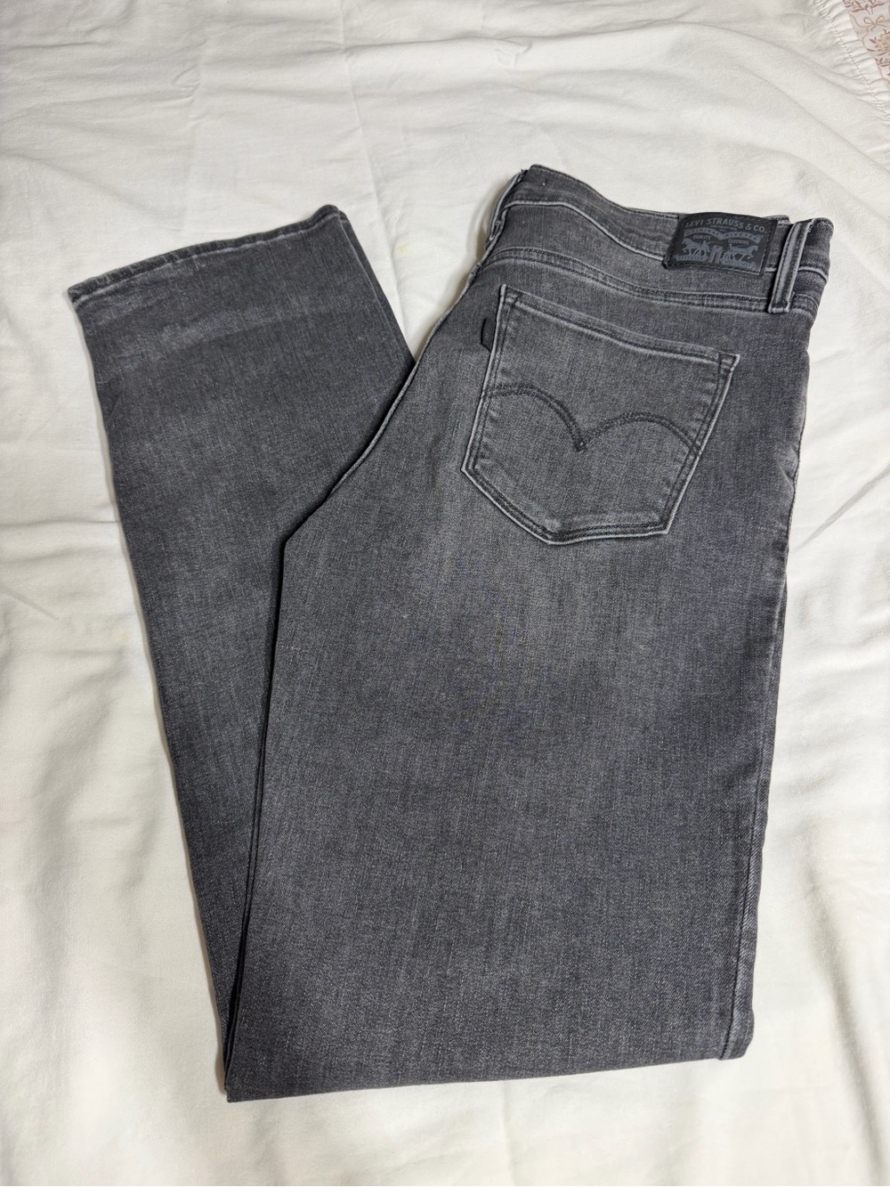 Levi's Women's Straight Leg Jeans in Charcoal Gray